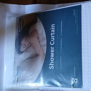 Essentials Bedsure Get Cozy White Shower Curtain 72x84inches NIP